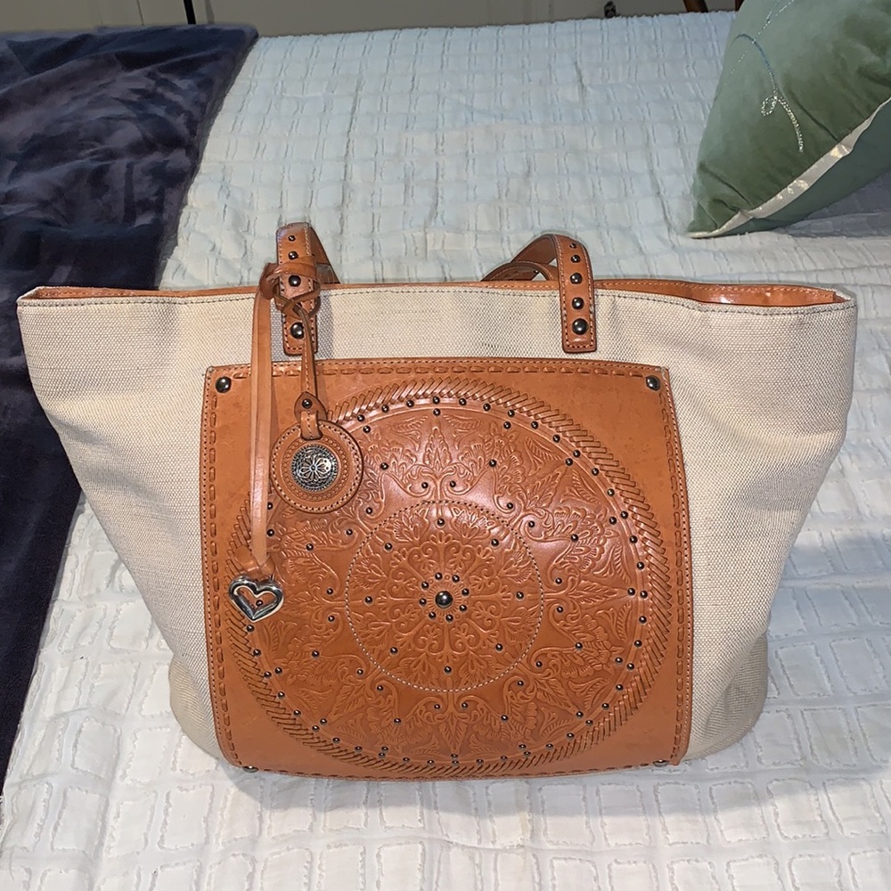 Brighton Leather and Cloth Purse